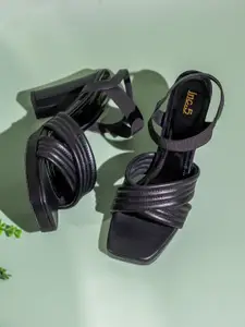 Inc 5 Women Solid Party High-Top Block Sandals