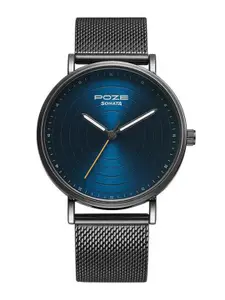 Sonata Men Brass Printed Dial & Stainless Steel Straps Analogue Watch SP70012QM01W