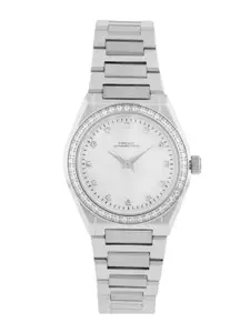 French Connection Women Embellished Dial & Stainless Steel Analogue Watch FCH10SM