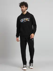 GRIFFEL Men Solid Printed Tracksuits
