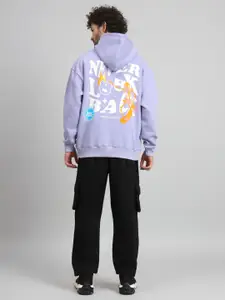 GRIFFEL Men Printed Oversized-Fit Tracksuits