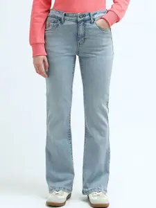 U.S. Polo Assn. Women Bootcut Light Fade Mid-Rise Stretchable Jeans