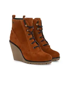 Delize Women Solid Mid-Top Winter Boots