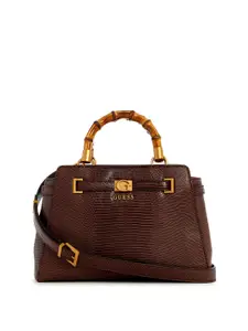 GUESS Textured PU Structured Satchel