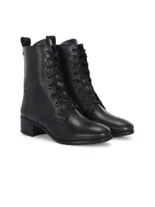 Delize Women Block-Heeled Regular Boots