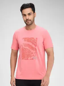 Park Avenue Men Graphic Printed Round Neck Cotton T-shirt