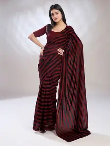 Rekha Maniyar Striped Ready to Wear Saree