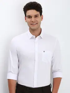 Allen Solly Men Spread Collar Floral Printed Cotton Slim Fit Formal Shirt