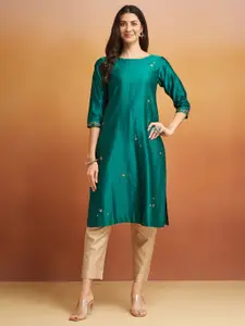 Fabindia Women Embroidered Gotta Patti Kurta