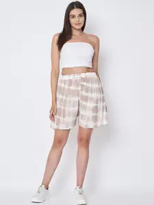 First Resort by Ramola Bachchan Women Striped Relaxed Fit Mid-Rise Shorts