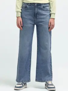 U.S. Polo Assn. Women Women Wide Leg High-Rise Stretchable Jeans