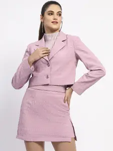 Madame Women Self-Design Single-Breasted Blazers