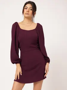 DressBerry Puff Sleeves Mini Dress