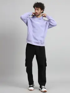 GRIFFEL Men Typography Printed Mid Rise Tracksuits