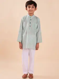 Sangria Boys Printed Pure Cotton Straight Kurta