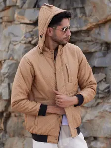 Campus Sutra Men Lightweight Long Sleeves Biker Jacket