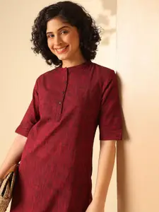 Anouk Women Geometric Mirror Work Kurta