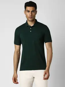 Van Heusen Sport Men Solid Pure Cotton T-shirt
