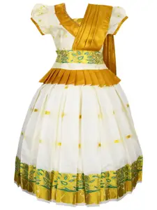 AMIRTHA FASHION Girls Ready to Wear Lehenga & Blouse With Dupatta