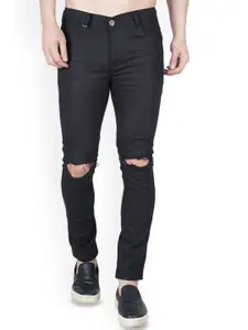 LINARIA Men Mid-Rise Classic Slash Knee Jeans