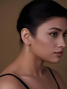 LeCalla 925 Sterling Silver Contemporary Drop Earrings