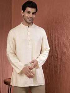 Fabindia Men Striped Thread Work Kurta