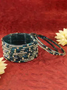 LAVAZZA Set Of 12 CZ Stone Studded Bangles