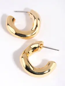 VAGHBHATT Gold Plated Geometric Drop Earrings