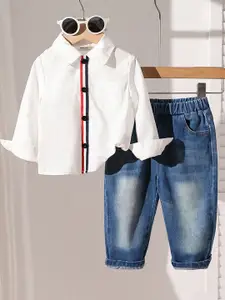 INCLUD Boys Shirt with Trousers Clothing Set
