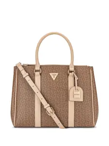 GUESS Women Printed Structured Satchel