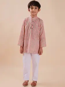 Sangria Boys Printed Pure Cotton Straight Kurtas