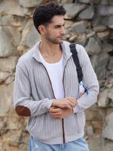 Campus Sutra Men Lightweight Open Front Jacket