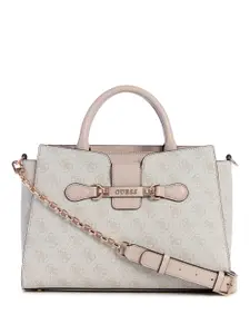 GUESS Women Printed Structured Satchel