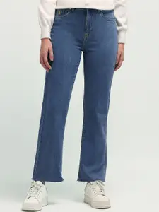 U.S. Polo Assn. Women Straight Fit High-Rise Stretchable Jeans