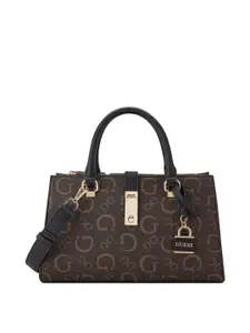 GUESS Women Printed Structured Satchel