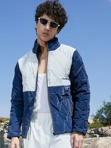 Campus Sutra Men Colourblocked Lightweight Parka Jacket