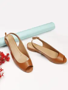 DressBerry Women Backstrap Open Toe Flats