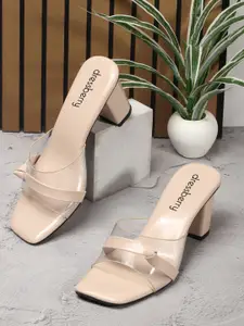 DressBerry Women Solid Block Heel Sandal