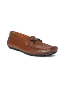 GABICCI Men Leather Slip-On Driving Shoes