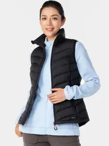 Quechua By Decathlon Women Light Blue Full Zip Sweater Jacket