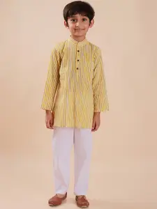 Sangria Boys Printed Pure Cotton Kurta
