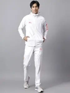 Shiv Naresh Men Brand Logo Printed Hooded Tracksuits