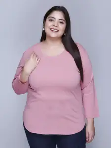 IN Love Women Solid Round Neck Cotton T-shirt