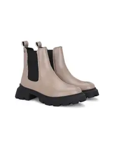 Delize Women Block-Heeled Chelsea Boots