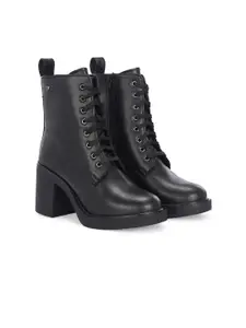 Delize Women Block-Heeled Regular Boots