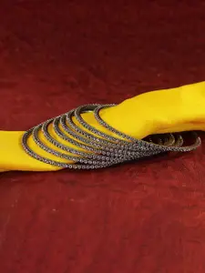 LAVAZZA Set Of 8 American Diamond Studded Bangles