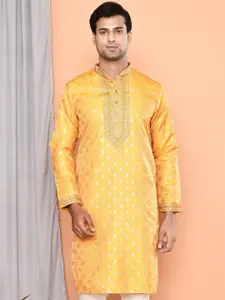 MAAHI FABS Men Ethnic Motifs Thread Work Kurta