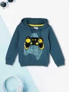 max Boys Graphic Printed Hood Cotton Pullover Sweatshirt