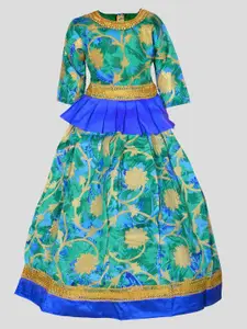 BAESD Girls Embellished Sequinned Ready to Wear Lehenga &