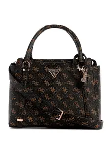 GUESS Printed PU Structured Satchel